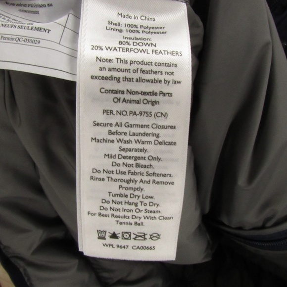 Eddie Bauer 650 Navy Blue Puffer Jacket Men's L - Picture 10 of 16